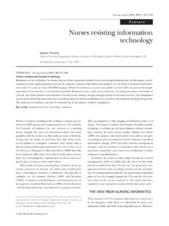 Feature Nurses resisting information - Interruptions