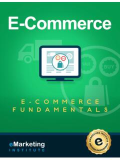E-Commerce: E-Commerce Fundamentals