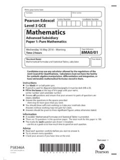 Pure Mathematics - Homepage | ExamSolutions