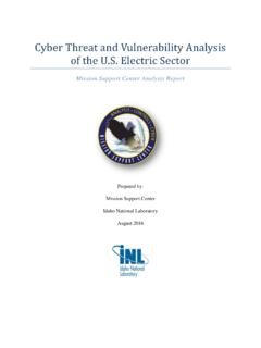 Cyber Threat and Vulnerability Analysis of the U.S ...