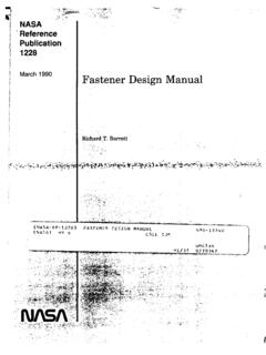 Fastener Design Manual - NASA