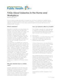 FAQs About Asbestos in the Home and Workplace