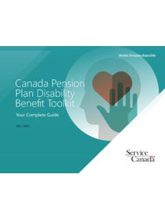 Canada Pension Plan Disability Benefit Toolkit