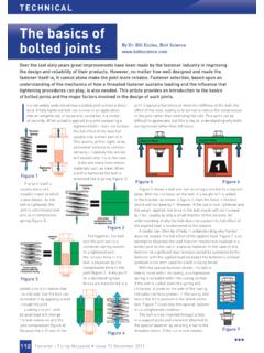 the basics of bolted joints - Bolt Science