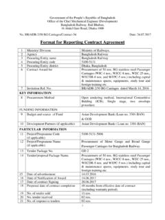 Format for Reporting Contract Agreement