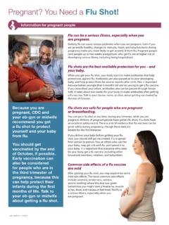 Pregnant? You Need a Flu Shot! - Centers for Disease ...