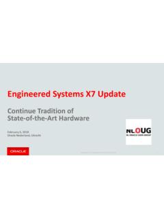 Engineered Systems X7 Update - nloug.nl