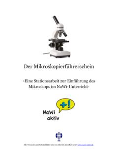Der Mikroskopierf&#252;hrerschein - NaWi-aktiv