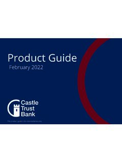 Product Guide - castletrust.co.uk