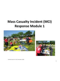 Mass Casualty Incident (MCI) Response Module 1