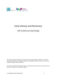 Early Literacy and Numeracy - acecqa.gov.au