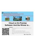 Cloud vs On-Premise Software: And the Winner is…