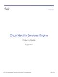 Cisco Identity Services Engine Ordering Guide