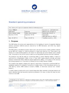 Standard operating procedure - Europa