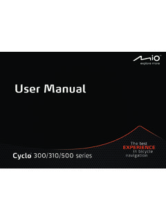 User Manual - Mio Technology