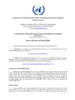 UNITED NATIONS ECONOMIC COMMISSION FOR …