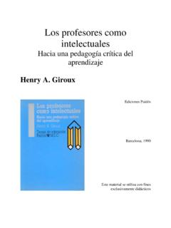 Los profesores como intelectuales - terras.edu.ar