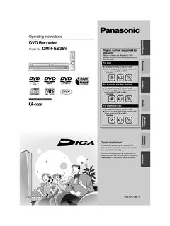 Operating Instructions - Panasonic
