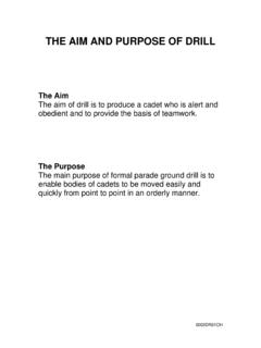 THE AIM AND PURPOSE OF DRILL - mkbartlett.co.uk