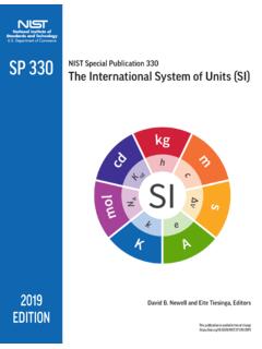 The International System of Units (SI), 2019 Edition