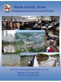 Comprehensive Annual Financial Report - Harris …