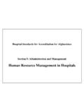 Human Resource Management in Hospitals