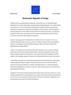 Democratic Republic of Congo - hrw.org