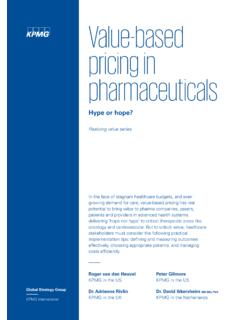 Value-based pricing in pharmaceuticals