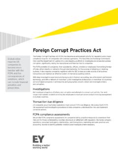 Foreign Corrupt Practices Act - EY - United States