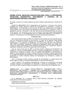 Norma Oficial Mexicana NOM-030-SSA2-2009, Para la ...