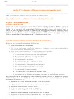 Ley No. 87-01 (Creaci&#243;n del Sistema Dominicano de ...