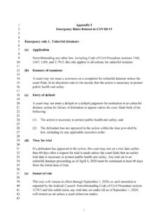 1 Appendix I 2 Emergency Rules Related to COVID-19 4 5 6 7 8