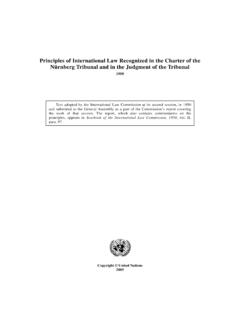Principles of International Law Recognized in the Charter ...