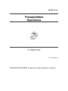 MCWP 4-11.3 Transportation Operations