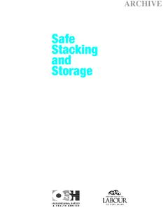 Safe Stacking and Storage - University of Auckland
