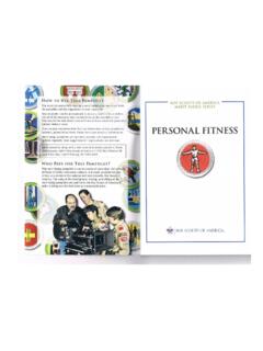 Personal Fitness Merit Badge Pamphlet - Troop 109