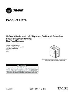 Upflow / Horizontal Left/Right and Dedicated Downflow …