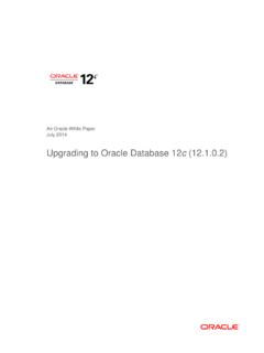 Upgrading to Oracle Database 12c