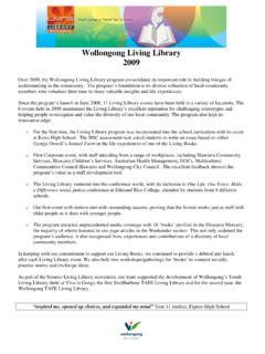 Wollongong Living Library 2009 - Wollongong City …