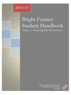 Bright Futures Student Handbook - Mast@Fiu