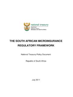 THE SOUTH AFRICAN MICROINSURANCE REGULATORY …