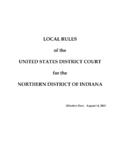 LOCAL RULES of the UNITED STATES DISTRICT …