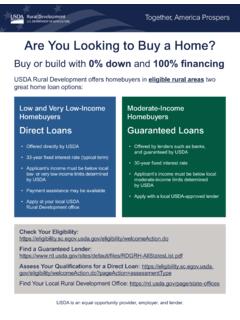 Are You Looking to Buy a Home? - USDA Rural Development