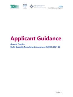 MSRA - The General Practice (GP) National Recruitment Office