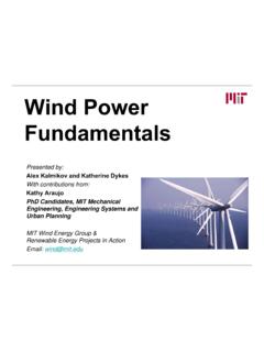 Wind PowerWind Power Fundamentals - MIT