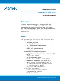 ATmega48/V / 88/V / 168/V - Microchip Technology