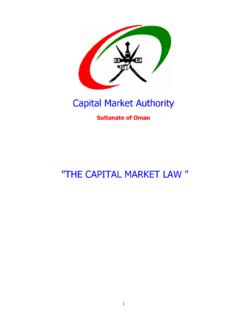THE CAPITAL MARKET LAW - FIU Oman