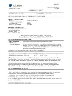 SAFETY DATA SHEET REVISION DATE: 04-13-2015  …