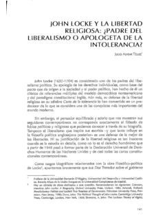 JOHN LOCKE Y LA LIBERTAD RELIGIOSA: &#191;PADRE DEL …