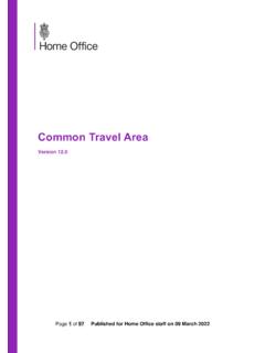 Common travel area - GOV.UK